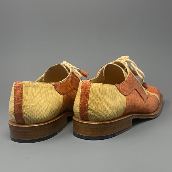 *RARE* David Eden Exotic Crocodile & Lizard / Assymetric Accent Upper, Men’s 8.5 - Picture 11 of 14